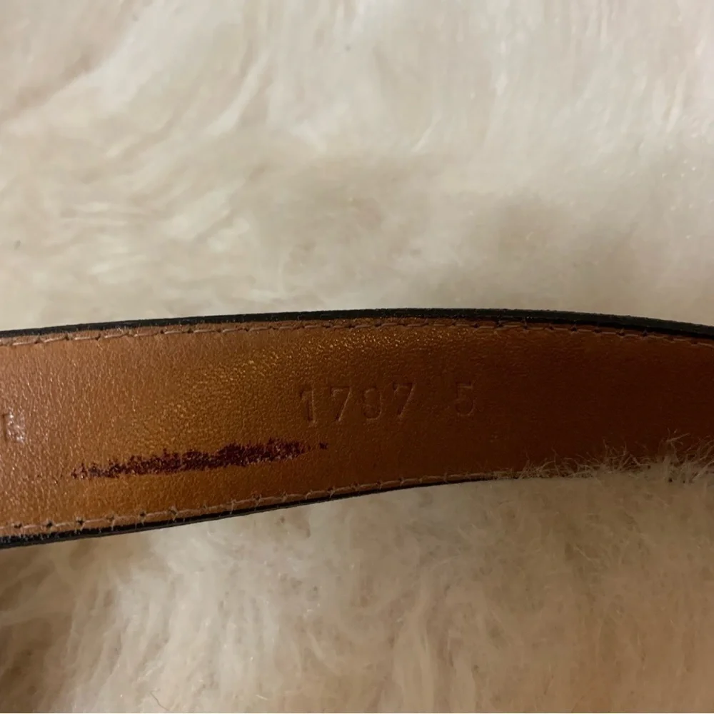 Peterborough Row Vintage Split Cowhide Brown/Black Genuine Leather Belt